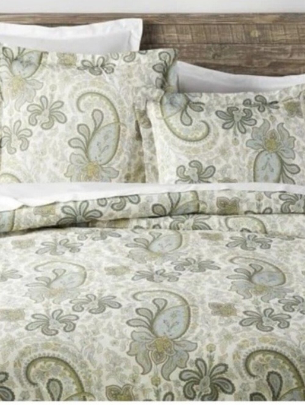 2pc Pottery Barn Charlie King/Cal King Duvet Cover + 1 King Sham
